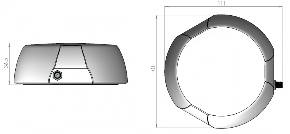 Thuraya Magnetic PUK Antenna for XT PRO, XT Lite, XT PRO DUAL, X5, sat sleeve