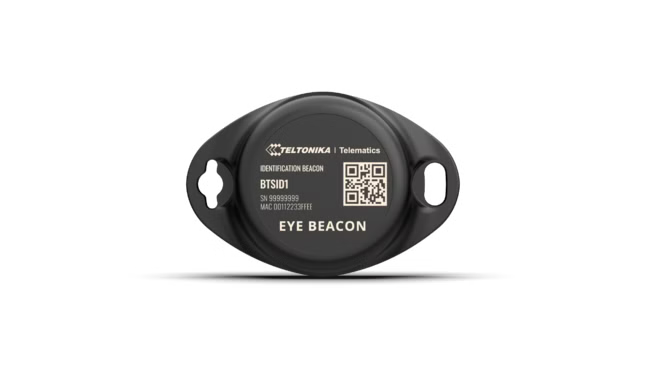 Black EYE BEACON device Teltonika collecting data