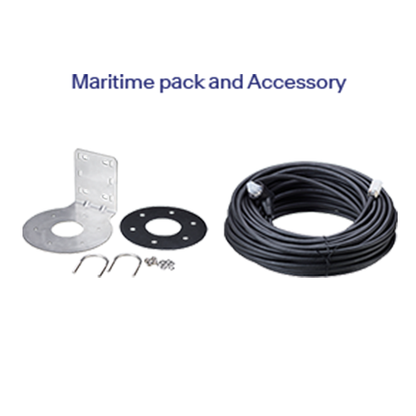 Thuraya satellite terminal MBH mast mount