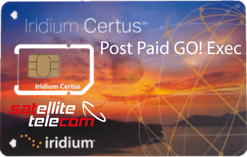Iridium Certus satellite telecom SIM card with sunset design