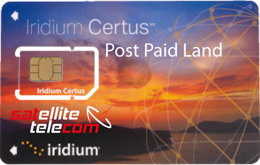 Iridium Certus Post Paid satellite telecom SIM with sunset design
