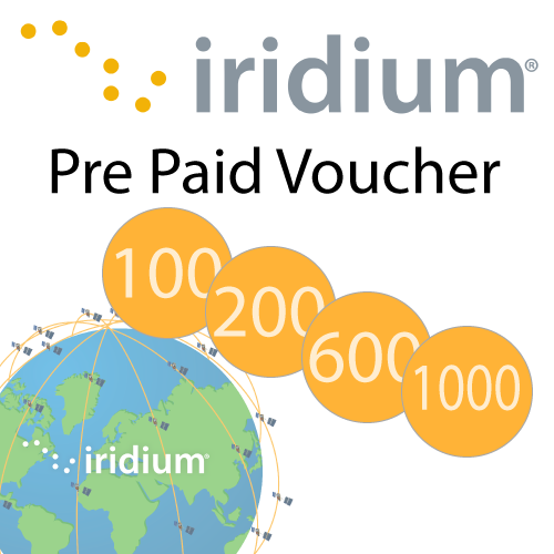 Iridium pre-paid voucher 100 to 1000 minutes