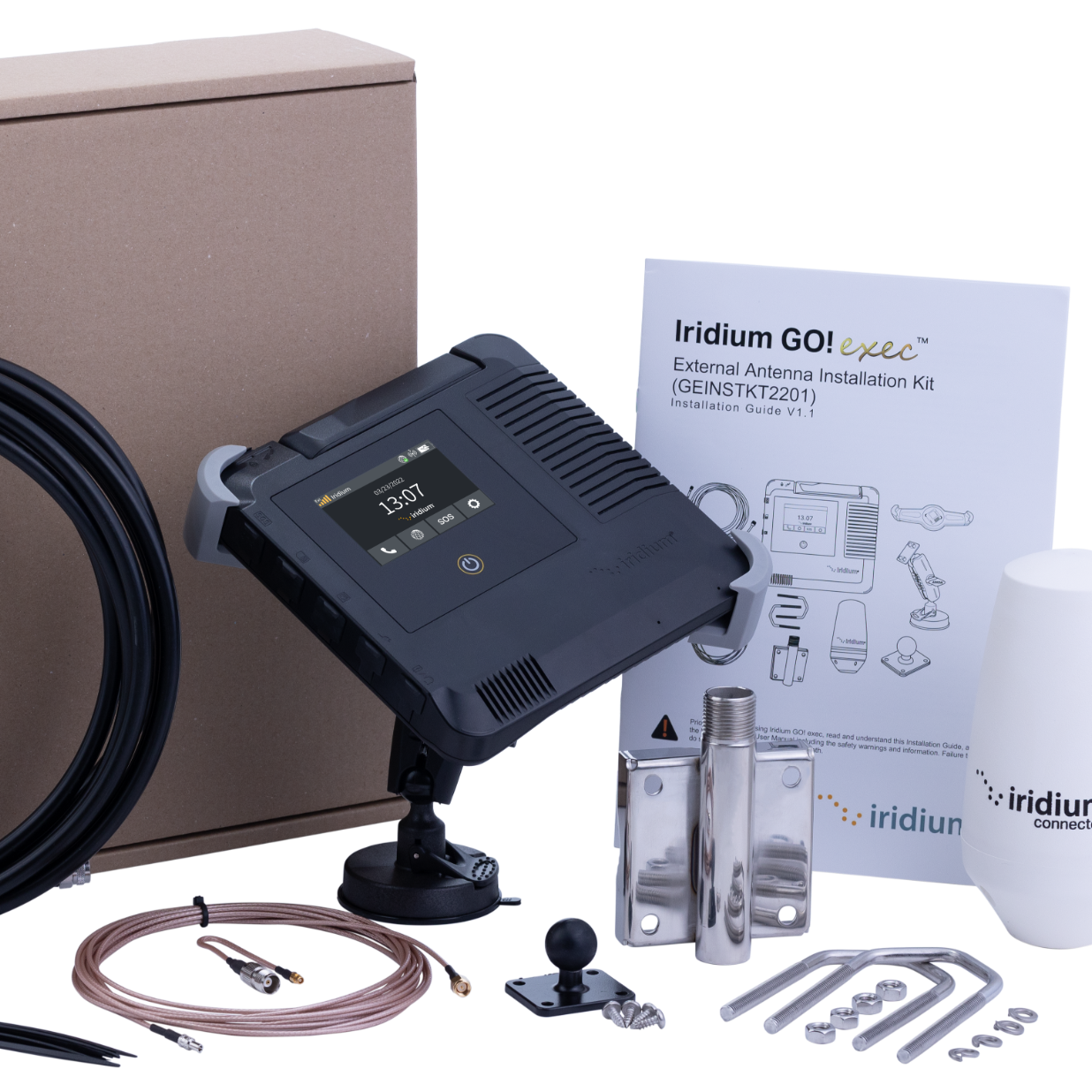 Iridium GO! exec Premium Dual Mode Antenna Kit (With GNSS)