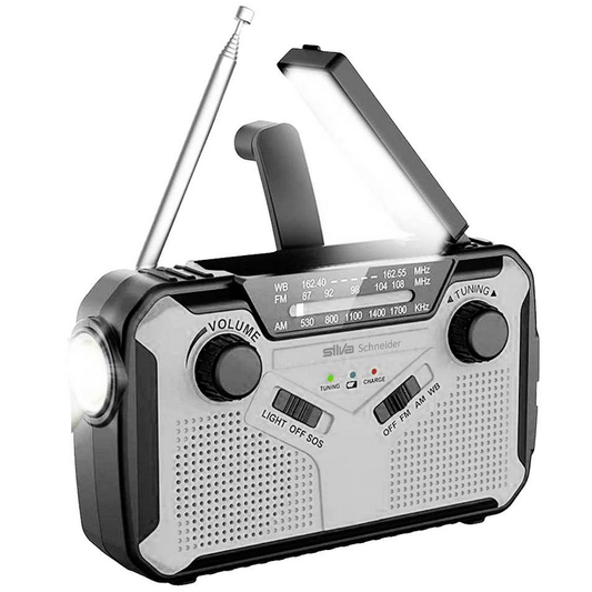 Emergency Outdoor Radio – FM/AM with Solar, Crank & Torch